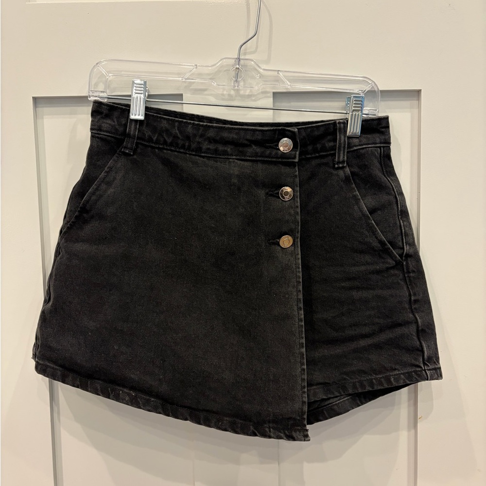 Zara Black Asymmetrical Skirt